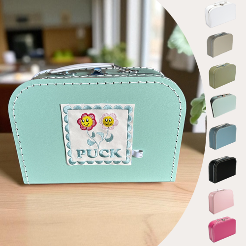 kinderkoffertje met naam en afbeelding