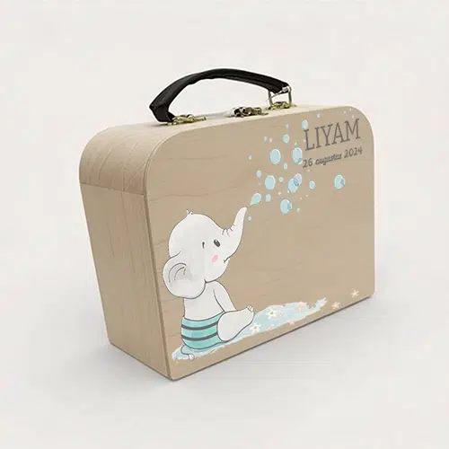 houten kinderkoffertje bedrukken