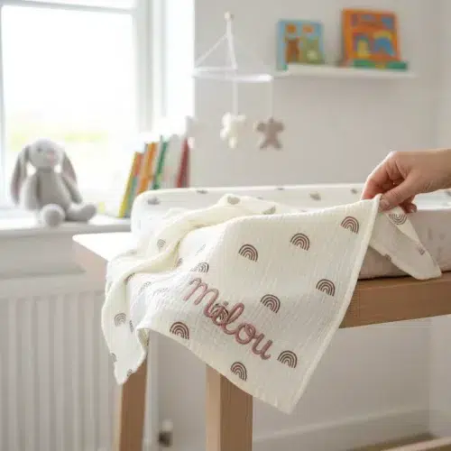 Hydrofiele doek met naam