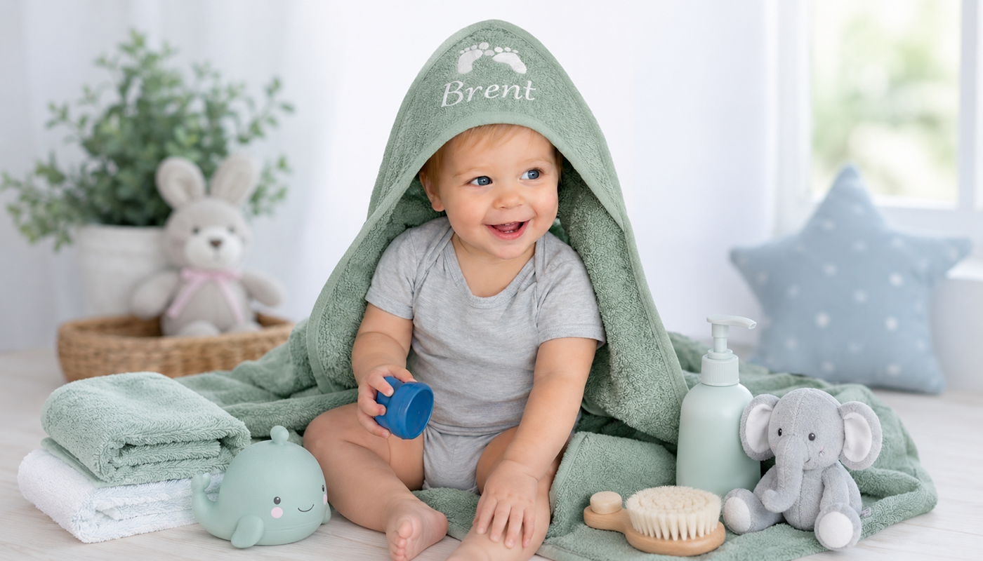 babycape met naam