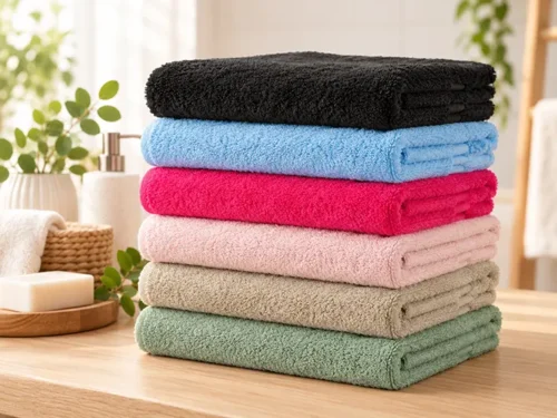handdoeken met naam in verschillende kleuren